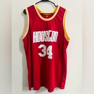Red Houston Basketball Jersey